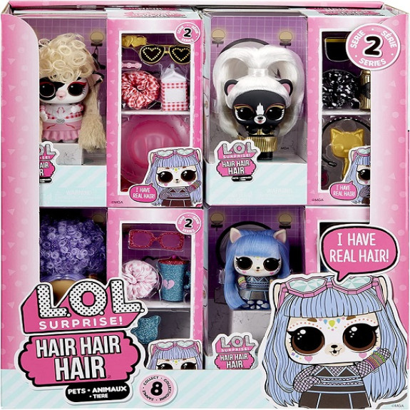 L.O.L. Surprise Hair Hair Hair Pets Asst in PDQ